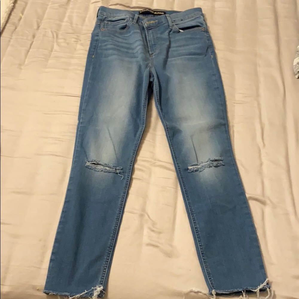 Express women’s size 10 soft Ankle high rise jeans